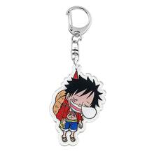 1 buah Gantungan Kunci Enamel Logam Monkey D Luffy Poster Buronan Logo Thousand Sunny Gantungan Kunci Anime Liontin Ransel Hadiah Cosplay untuk Penggemar - MultiWarna - View 22