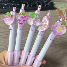 Grape Scented Hanging Ballpoint Pen, Cute And Beautiful 0.5mm Black Ink Ballpoint Pen, Suitable For Writing And Learning - Multicolor - View 10