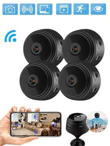 720P HD Mini WiFi Camera With Real-Time Remote Viewing, Two-Way Audio, And Motion Detection, Suitable For Home And Pet Monitoring - Multicolor - View 1