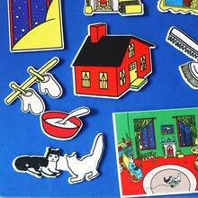 hoojojo Set Perlengkapan Bercerita dari Kain Felt 18 Buah, Tema Buku Cerita Goodnight Moon, Alat Peraga Bercerita, Aktivitas Bermain Peran, Aktivitas Kelas & Permainan Interaktif, Alat Bantu Mengajar, Perlengkapan Penting untuk Kembali ke Sekolah - MultiWarna - View 7