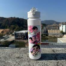 KPop Demon Hunters 1pc KPOP Water Cups, Leak-Proof Plastic Sports Water Bottle, Cute Personalized Gift, Suitable For Outdoor Hiking, School, Office, Perfect Gift - Multicolor - View 4