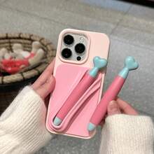 1/2/3PCS Phone Lipstick Holder, Silicone Lip Gloss Pocket, Self-Adhesive Makeup Holder For Phone Back, Portable Cosmetic Storage Organizer, Compatible With IPhone, Android And Most Smartphones - Multicolor - View 6