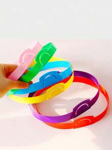 6 buah Bando Kartu Sisip, 6 Warna, Bando yang Dapat Diatur, Permainan Interaktif, Alat Pengajaran Berwarna-warni, Permainan Literasi, Cocok untuk Ruang Kelas, Perlengkapan Permainan Pesta - MultiWarna - View 10