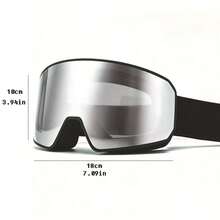 Winter Adult Ski Goggles, Double Layer Anti-Fog Ski Goggles, Suitable For Snowboard/Ski, Full Frame High Definition Wide Field Of View Outdoor Sports Eyewear - Multicolor - View 9