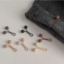 4/6/8/10/12/14Pcs Adjustable Random Color Seamless Multi-Function Waist Clips, Suitable For Tightening Belts, Pants, Scarves, Easy To Use, Durable, Elegant Fashion Accessory - Multicolor - View 7