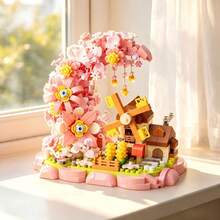 Balok Bangunan Partikel Mikro, Set Rumah Pohon Bunga Bulan, Dekorasi Rumah Lucu, Dekorasi Meja, Ide Hadiah Multifungsi dan Orisinal, Ornamen Rumah Pohon Bunga Bulan Realistis, Hadiah Liburan, Hadiah Ulang Tahun, Hadiah Natal, Hadiah Tahun Baru, Dekorasi Pesta - MultiWarna - View 1