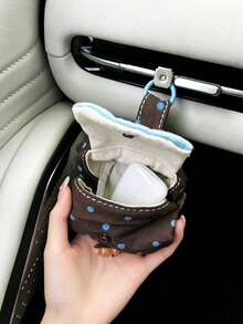 Cute Bear Fabric Car Air Vent Storage Bag, Car Air Vent Organizer Pouch, Can Hold Earphones, Car Keys, Lipstick, Small Items Storage, Exquisite Multi-Functional Car Storage Organizer, Car Storage Bag - Storage Bag - View 8