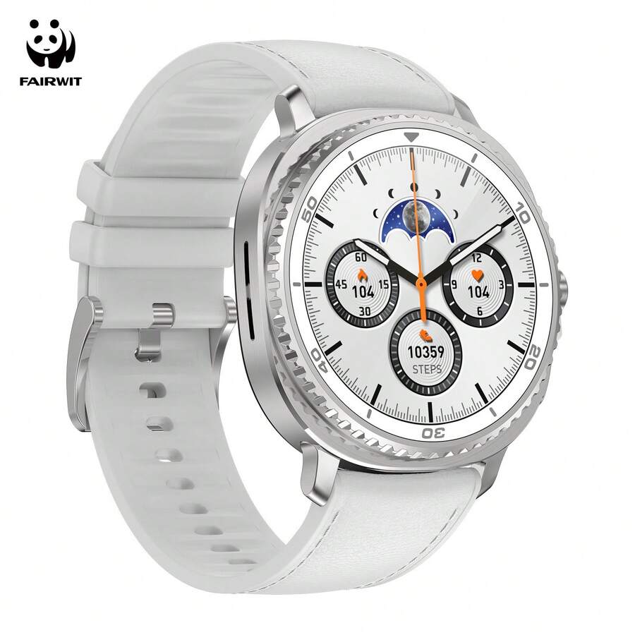 PANDA Watch 8 Classic adalah jam tangan pintar multifungsi yang dilengkapi dengan fitur pelacakan aktivitas, konektivitas Bluetooth, panggilan suara, notifikasi pesan, pemantauan kesehatan, jam alarm, pedometer, dan layar sentuh definisi tinggi. - Putih - View 1
