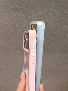 2pcs Set [Pink + Pearl White] 3D Wavy Phone Case Compatible With Iphone 18 Pro Max/18 Pro/18/17 Pro Max/17 Pro/17/16 Pro Max/16/16 Pro/16 Plus/15/15 Pro Max/15 Pro/15 Plus/11/12/13/14 Pro Max/12 Pro/12 Pro Max/13 Pro/13 Pro Max/14 Pro/14 Pro Max, Luxury Rhinestone Design, INS Style, High-End, Viral Niche Goddess Hard Shell, Full Coverage Anti-Drop, Precise Cutouts, Perfect Fit - Pearl White + Pink - View 7