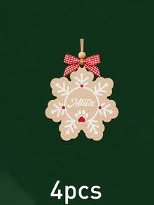 Custom Wooden Christmas Tree Ornament, Personalized Name Santa Hat Holiday Decor, Festive Rustic Christmas Style, Customized Hanging Wall Decoration, Customizable Name Tree Ornament, Christmas Party Decor, Holiday Keepsake Gift, Christmas Gift 2026 - Style B - View 33