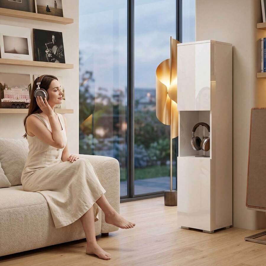 Estanterías Audiovisuales - Blanco - Ver 1