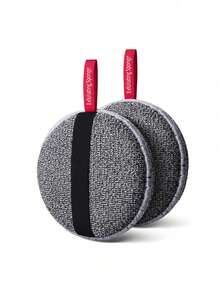 2pcs Round Exfoliating Scrub Sponges, Coarse Nylon Bath Exfoliating Bath Brush, Rough Skin Exfoliating Sponge, Double-Sided Body Polishing Pad, Unisex Bathing Cloth - Multicolor - View 6
