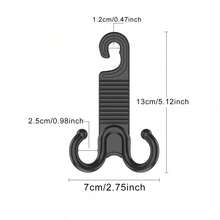 Car Seat Back Storage Hook, Headrest Storage Clip, Multi-Function Rear Seat Storage Hook, Front And Rear Seat Storage Rack, Car Interior Storage Accessories, Suitable For Car Interior Accessories, Car Decoration Organization Hook Accessories, Women's Car Accessories, Car Accessories - Black - View 6