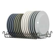 Escorredor Louça Suspenso Retratil Cozinha Modular Ajustavel Pia Bancada Prato Copo Talher Utensilios Prateleira Gancho - Preto - Visão 7