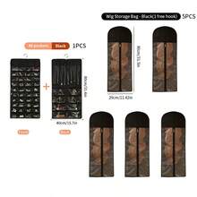 1pc/2pcs/4pcs/6pcs Hanging Jewelry Storage Bag, Double-Sided 80 Pockets Jewelry Chain Organizer Bag, Double-Layer Fabric Jewelry Holder Rack, Suitable For Necklaces, Bracelets, Earrings, Rings, Chains, Woven Items, Etc. - Multicolor - View 42