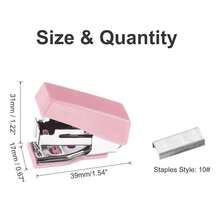 1 Set Stapler And Staples, Cute Desktop Stapler Set For Office Desk, Back To School Supplies, Christmas Gift - Sets - View 2