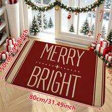 1/2/3pcs Christmas Theme Kitchen Rugs, Flannel Kitchen Rugs Comfortable Soft Absorbent Non-Slip Machine Washable With Non-Slip Backing Suitable For Multiple Scenes Entrance Living Room Bedroom Kitchen Dining Room Bathroom Laundry Room Hallway Christmas Holiday Decoration Home Mat - Multicolor - View 16