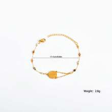 1PC Cross-Border European And American Luxury Style Stainless Steel Virgin Mary Cross Beaded Bracelet, Handmade Cut, Subject To Actual Product - Virgin Mary Cross Bead Bracelet - View 2