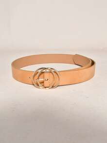 1pc Minimalist Fashion Versatile Women's Belt - Khaki - View 3