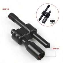 1pc Universal Car Gear Shift Extension Rod, Aluminum Alloy Adjustable Gear Lever, H-Type, Black/Red Available - A - View 5