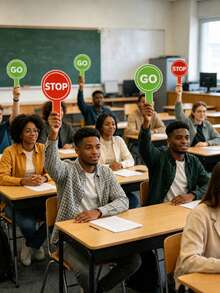 20/10/5/1pc STOP GO Handheld Sign, Red & Green Contrast Round Handheld Indicator, Minimalist Eye-Catching Printed Design, Lightweight & Easy To Grip, Classroom Interactive Game Prop, Team Building Activity Buzzer Paddle, Teaching Aid, Party Competition Sign, Thickened Foam Material Durable & Not Easily Broken, Suitable For Outdoor Games, Parent-Child Interaction, Classroom Teaching, Competition Scoring, Fun Interactive Auxiliary Tool, Home Essentials, Outdoor Garden Decor, Back To School, Home & Kitchen, Autumn Decor - Multicolor - View 7