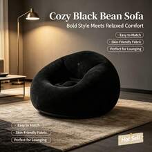 Random Color Large Lazy Inflatable Sofa Chair PVC Recliner Bean Bag Sofa Pouf Sofa Tatami Living Room Supplies Outdoor Camping Equipment - Random Color - View 2