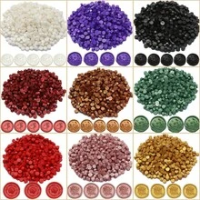 100pcs/Pack Vintage Metallic Color Wax Beads, Suitable For Wax Seal Stamps, Perfect For Wedding Invitations And Envelope Sealing, Back To School Season - Multiple Styles - View 6