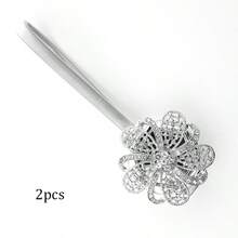 1pc/2pcs Crystal 3D Magnetic Curtain Clips, Elegant & Fashionable Automatic Curtain Tiebacks, No Drilling Required, Won't Damage Walls, Can Firmly Hold Curtains And Also Serve As Exquisite Home Decor - Multicolor - View 17