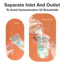 MAMIJOY 10pcs/30pcs/100pcs Breast Milk Storage Bags, 150ml Breastmilk Storage Bags With Spout, Self-Standing Bags, Space-Saving, Portable - Multicolor - View 7