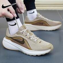 Nike New Men's DOWNSHIFTER 14 Breathable Mesh Casual Shock-Absorbing Sports Shoes - Khaki - View 2