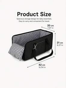 Car Pet Dog Seat - Foldable Pet Car Seat With Seat Belt Support And Anti-Slip Design - Portable Height-Increasing Seat With Cushion And Sturdy Frame, Suitable For Small Dogs Up To 11 Lbs, For SUV, Sedan, Van - Center Console Accessory - Multicolor - View 7