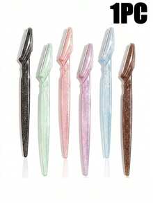 30/24/12/6/3pcs Portable Eyebrow Trimmer Set, Ergonomic Handle Body Hair Remover, Shaver With Anti-Scratch Blade Guard, Beauty Tool - Multicolor - View 12