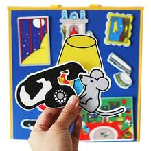 hoojojo Set Perlengkapan Bercerita dari Kain Felt 18 Buah, Tema Buku Cerita Goodnight Moon, Alat Peraga Bercerita, Aktivitas Bermain Peran, Aktivitas Kelas & Permainan Interaktif, Alat Bantu Mengajar, Perlengkapan Penting untuk Kembali ke Sekolah - MultiWarna - View 4