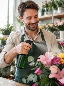 1pc 300ml Refillable Spray Bottle, Fine Mist Plant Sprayer, Gardening Plant Mister, Suitable For Watering, Plant Care, Home Cleaning And Hair Styling - A - View 9