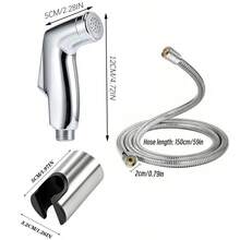 Handheld Bidet Sprayer Set, Toilet Spray Gun With Hose And Bracket, Multi-Function Bathroom Handheld Sprayer For Personal Care And Pet Cleaning - Spray Gun - View 3