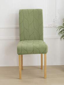 Beige Style Chair Covers Dining Chair. Simple Plant Print. For Hotels And Home Use - Green - View 8