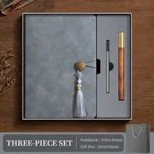 1pc/3pcs 1set A5 PU Vintage Matte Leather Thick Notebook - Business Office Meeting Notepad, Vintage Style Business Work Journal, Textured Portable Leather Stationery, Suitable For Business And Study - Multicolor - View 19