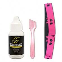 Lace Wig Glue Water-Based Adhesive With Headband And Scraper Tool (Random Color), Suitable For Lace Wigs/Invisible Bonding/Styling, Waterproof Super Sticky Long-Lasting - 38ml - View 5