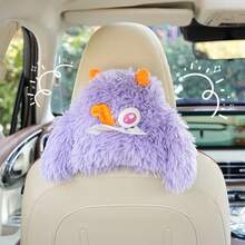 Cute Monster Car Tissue Box, Soft Plush Car Back Seat Hanging Tissue Holder, Universal Car Interior Decor, Adjustable Clip Car Tissue Storage, Cute Car Gift For Women - Tissue Box - View 11