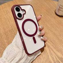Luxury Candy 無線充電手機殼，相容 iPhone 18 Pro Max 17 16 15 14 13 12 11 Mini 15 Plus 16 Pro 17 E，磁吸保護殼 - 櫻桃紅 - 查看 7
