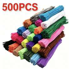 Colorful Twistable Chenille Stems, Non-Shedding Bendable DIY Bouquet Doll Decoration Handmade Craft Material - Multicolor - View 9