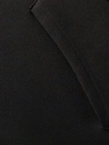 Men's Autumn/Winter Thermal Lined Full Zip Sweatshirt, High Neck Mask Design, Loose Drop Shoulder Long Sleeve Sweatshirt, Casual Streetwear Jacket - Black - View 7