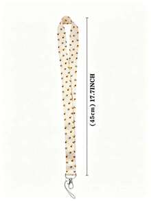 1pc Daisy Pattern Lanyard, Student ID Card Holder Lanyard, Key Chain Strap For School - Multicolor - View 6