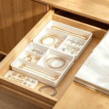 Compartment Jewelry Storage Box Drawer Organizer Small Box Stackable Jewelry Tray - Multicolor - View 3