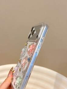 奢華透明亮片多巴胺水鑽熊手機殼，適用於 Apple 16ProMax、新 15Pro/14plus、時尚小眾 13 女性款 12pro/11 防震保護殼，適合 17promax 17pro 17 17Air 智慧型手機保護殼，送給家人、朋友、同學的新年與情人節最佳禮物 - 彩色 - 查看 6