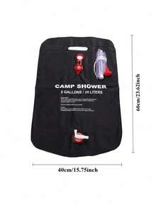 20L Extra Large Capacity Portable PVC Outdoor Shower Bag With Red Water Pipe, Openable/Foldable, Suitable For Hiking, Travel, Camping And Outdoor Activities - Multiple Styles and Colors - View 2
