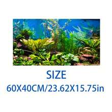Aquarium Underwater Background, Fish Tank Sticker, Suitable For Freshwater/Saltwater Fish Tank, Shrimp, Aquarium Decoration Vinyl Mural, Removable Without Residue - A - View 80