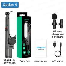 AXNEN ﻿Stable Selfie Stick Tripod With Dimmable Fill Light,Detachable Light,Foldable Bluetooth Remote Control Phone Holder,Stable Ground Stand Compatible With Multi Model Phones,Video Recording,Live Streaming,Vacation, Travel Vlog, Family Parties,Shooting - View 14