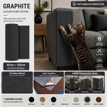 7pcs Self-Adhesive Cuttable Cat Scratch Protector Roll, Solid Color Multi-Function Durable, Self-Adhesive Backing No Nails Needed, Freely Cuttable, Suitable For Sofa Armrests, Chair Edges, Wall Corners, Table Legs And Bed Sides - 40*100cm - View 7