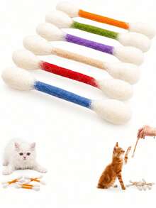 8/5/3/2/1pc Extra Large Interactive Cat Teaser Wand, Bring Happiness To Cats, Please Check Product Size Before Purchase, Cat Sniffing Stick, Teeth Cleaning & Chewing Toy, Self-Entertainment Toy, Pet Puzzle Toy, Interactive Soothing Cat Accessory - Multicolor - View 9